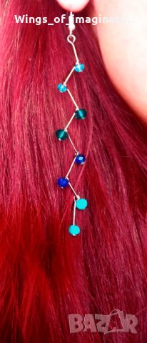 Обеци ръчна изработка със сребро 925, снимка 3 - Обеци - 32215076