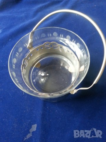 подстакани немски чаши за чай/кафе - 6 броя комплект със захарница, (Йена-глас) нови, неползвани, снимка 7 - Сервизи - 32737404