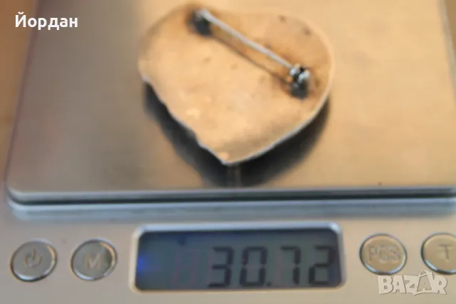 Дамска сребърна брошка, снимка 9 - Антикварни и старинни предмети - 47777665