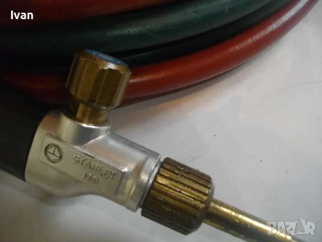 ОКСИЖЕН MESSER GRIESHEIM STARLET 1201 АЦЕТИЛЕНОВА ОКСИЖЕННА ГОРЕЛКА 2Х5м МАРКУЧИ И РЕДУЦИР ВЕНТИЛИ , снимка 5 - Други инструменти - 48090112