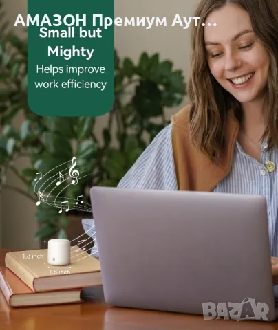 Преносима Звукова машина с бял шум/16 звука от природата/таймер/акумулаторна-USB-C/компактна, снимка 6 - Слушалки и портативни колонки - 48418085