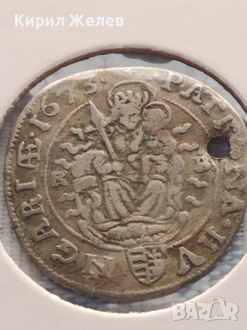 Сребърна монета 6 кройцера 1673г. Леополд първи Кремниц Унгария 13656, снимка 12 - Нумизматика и бонистика - 43000517