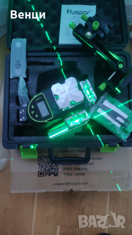 Чисто нов нивелир Huepar S04CG, снимка 9 - Измервателни инструменти - 36494033