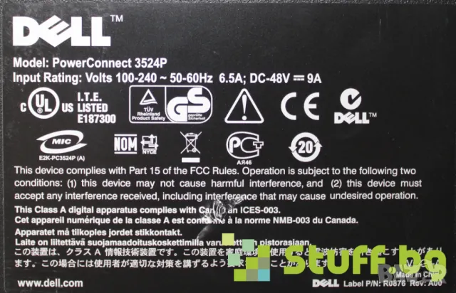 Суич Dell PowerConnect 3524P, снимка 4 - Суичове - 50254743
