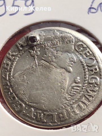 Сребърна монета 1/4 талер 1624г. Георг Вилхелм Кьониксберг Източна Прусия 14959, снимка 6 - Нумизматика и бонистика - 43001017