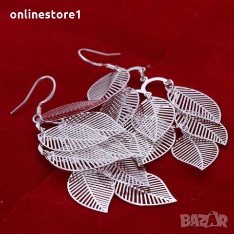 Сребърни Обеци Амейзинг - 925 печат сребро BA203, снимка 7 - Обеци - 28147422