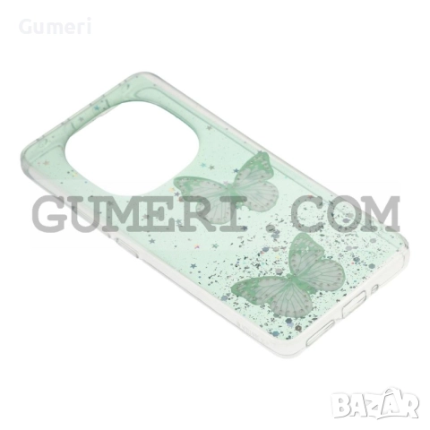 Xiaomi Redmi Note 14 Pro 5G Силиконов Гръб с Пеперуди, снимка 7 - Калъфи, кейсове - 52176543