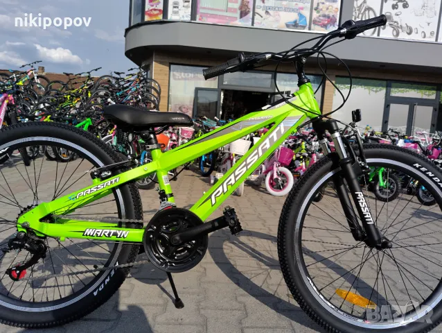 PASSATI Алуминиев велосипед 24" MARTYN зелен, снимка 1