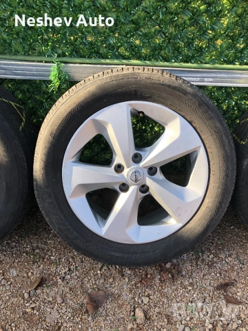 4бр. алуминиеви джанти с гуми от Nissan Qashqai 17 цола., снимка 2 - Гуми и джанти - 52819837