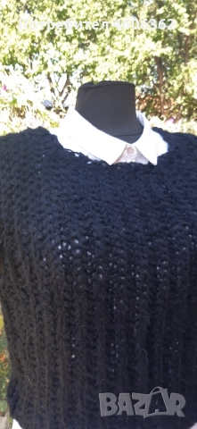 ръчно изплетен пуловер мохер
