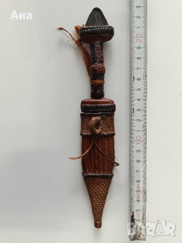 Стара африканска кама. 23 см

, снимка 2 - Антикварни и старинни предмети - 44129561