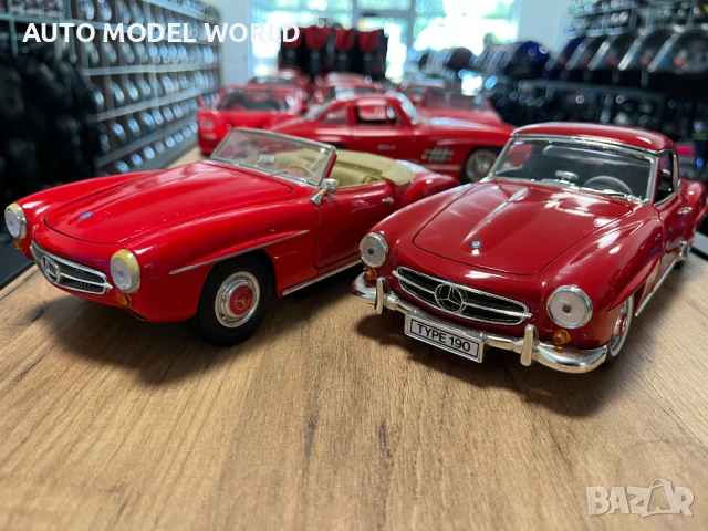 Метална колекционерска количка модел Меrcedes 190SL мащаб 1:18, снимка 1