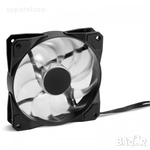 Вентилатор 120x120x25 мм Sharkoon Pacelight RGB Fan F1 SH0061 Silent System Fan Series 3пинов и 4пин, снимка 6 - Захранвания и кутии - 25320318