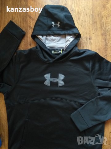 Under Armour Men's Storm Icon Logo Hoodie - страхотно мъжко горнище КАТО НОВО Л, снимка 2 - Спортни дрехи, екипи - 44129172