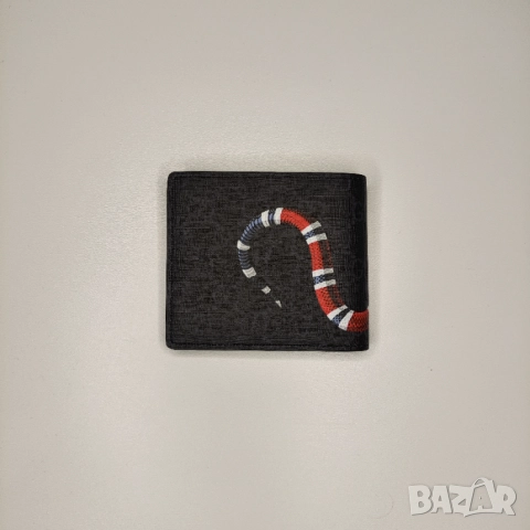 Gucci Портфейл Черен със змия, снимка 7 - Портфейли, портмонета - 51711796