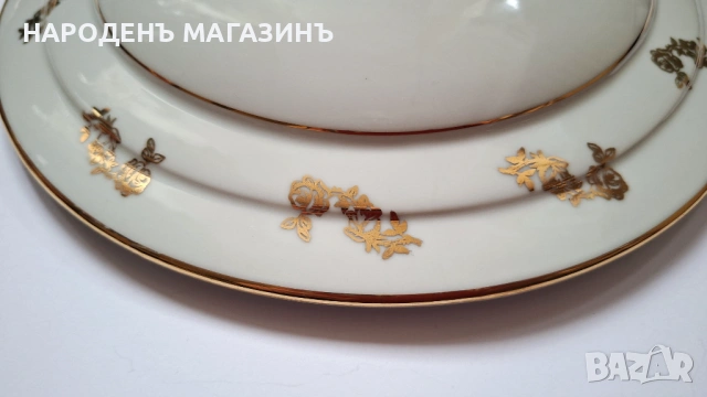 LIMOGES - D.R.B - Антикварен френски порцелан терин Много голям съд за топло сервиране супник сервиз, снимка 7 - Други ценни предмети - 53261159