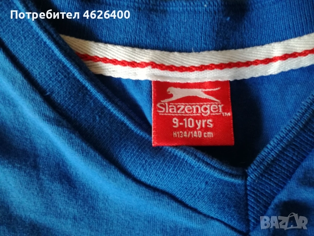 Продавам детски комплект(синьо-бял) -Slazenger original , снимка 3 - Спортни дрехи, екипи - 52111146
