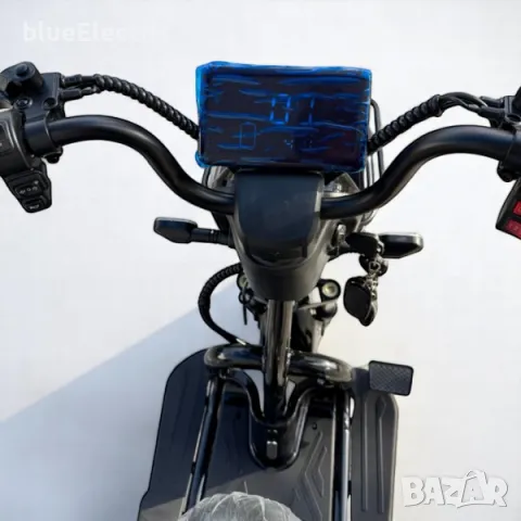 Двуместна електрическа триколка blueElectric Pudding 1800W | 48V | 23Ah | BLACK, снимка 3 - Мотоциклети и мототехника - 50018067