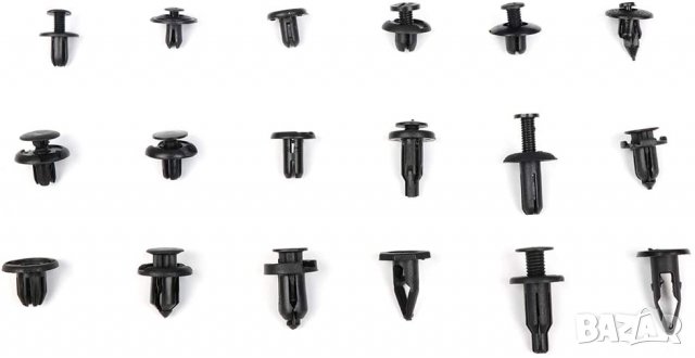 Комплект щипки за кори тапицерия за автомобил 180 части, снимка 3 - Аксесоари и консумативи - 30256095