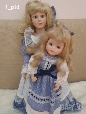 Порцеланови кукли мама и дъщеричка