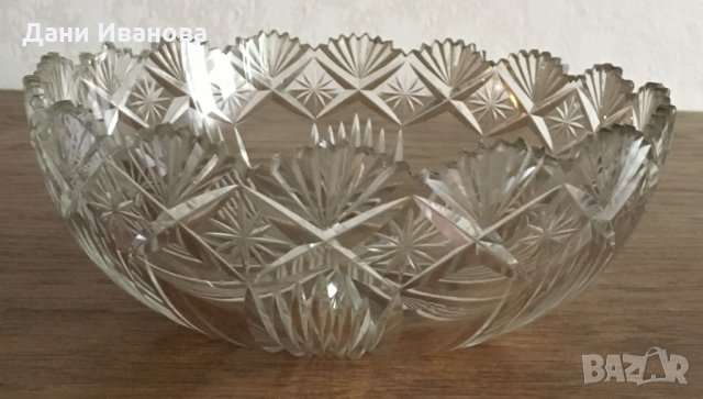 Кристална гравирана купа, снимка 2 - Други - 28069630