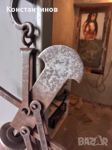 Стар кантар паланза, снимка 4 - Антикварни и старинни предмети - 50287330