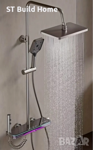 Луксозен Пиано Душ с Амбиентно Осветление, снимка 5 - Душове - 51646123