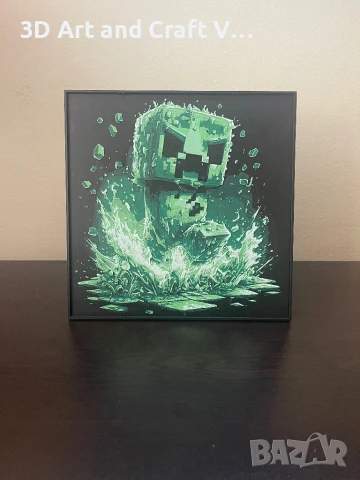 Релефна картина Minecraft Creeper 🟩