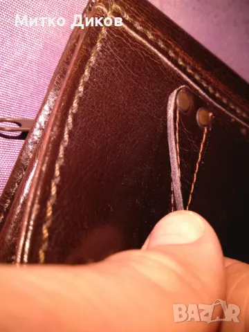 Чанта за колан и борсета  естествена кожа маркова на Landro 170х120х45мм, снимка 5 - Чанти - 47840593