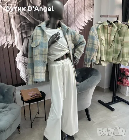 FOTEVA FASHION HOUSE връхна риза синя, снимка 10 - Ризи - 47438595