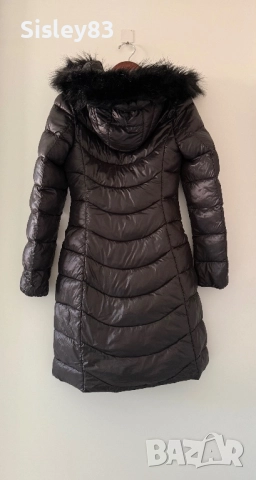 Miss Sexy дълго яке с качулка изкуствен пух.