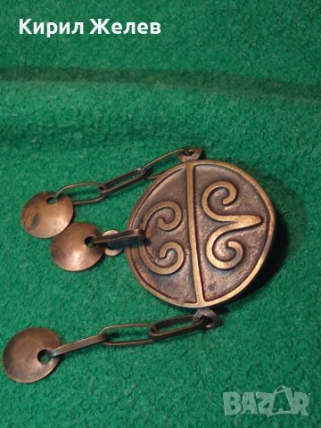 СТАРА БРОНЗОВА ПОМЕДНЕНА ЕТНОГРАФСКА БРОШКА НАКИТ ВЪЗРОЖДЕНСКИ СТИЛ 1503, снимка 10 - Антикварни и старинни предмети - 30384014