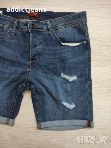 Мъжки къси дънки Jack&Jones размер L, снимка 3 - Къси панталони - 43143634