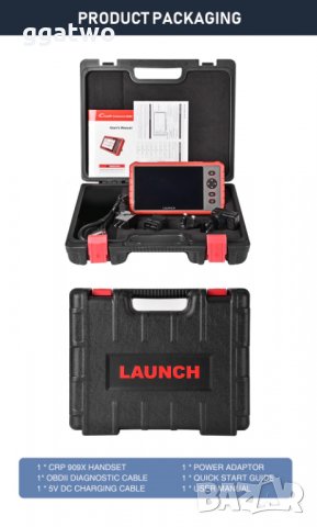 Автомобилна диагностика LAUNCH CRP909X, снимка 7 - Аксесоари и консумативи - 27745897