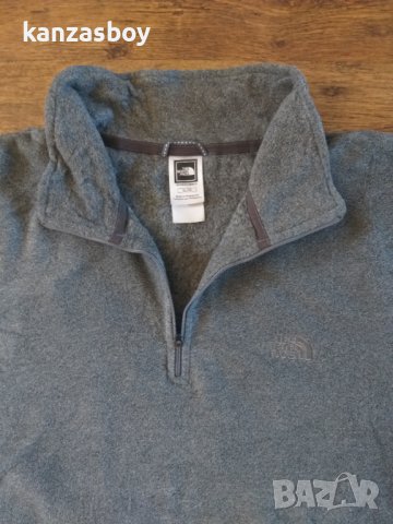 The North Face 1/4 zip fleece - поларено мъжко горнище ХЛ, снимка 2 - Блузи - 43562806