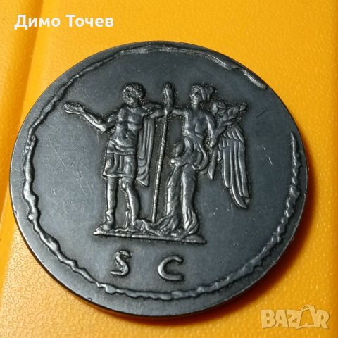 Монета древен Рим Домитиан Сестерция, снимка 2 - Нумизматика и бонистика - 39729788