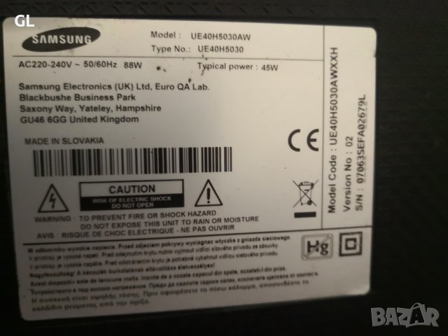 Samsung UE40H5030 , снимка 6 - Части и Платки - 39438916