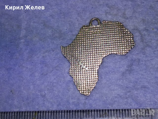 AFRICA ФИГУРАЛЕН СРЕБЪРЕН АРТ МЕДАЛЬОН СРЕБРО 925 във ФОРМАТА на КОНТИНЕНТА АФРИКА 40519, снимка 15 - Колиета, медальони, синджири - 43223983