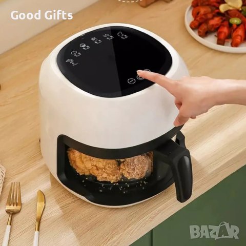 Уред за готвене с горещ въздух (6,5 литра, 2400 W), снимка 2 - Фритюрници - 40840538