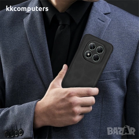 Кожен Калъф ANNYOJO за Xiaomi Poco X7 5G - PU кожа + PC + TPU, Анти-drop, Магнитен, 0.3mm Повдигнати, снимка 4 - Резервни части за телефони - 53538456