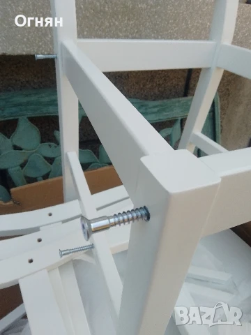 Нови дървени кухненски бели столове последни 2 броя, снимка 8 - Столове - 50765090