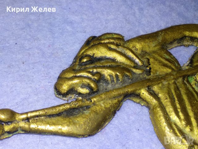 ТРИТОН МИТИЧНО МОРСКО ЧУДОВИЩЕ Стар БРОНЗОВ БАРЕЛЕФ ПАНО За КОЛЕКЦИЯ ТЕМАТИЧНА УКРАСА БРОНЗ 24687, снимка 6 - Колекции - 43888498