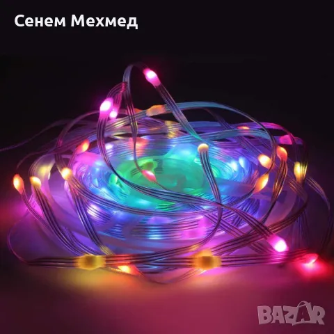 RGB LED Магическа светлинна лента с дистанционно и Bluetooth управление с проложение, снимка 2 - Лед осветление - 48208916