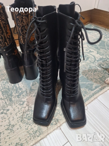 Боти от естествена кожа!, снимка 4 - Дамски боти - 52592972