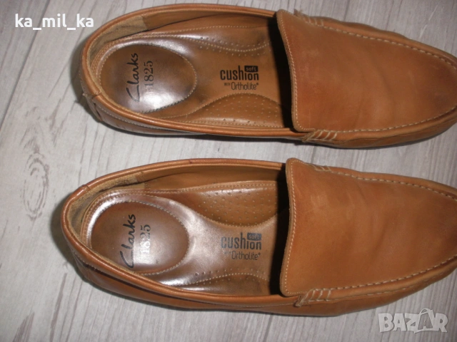 Обувки-Clarks -естествена кожа, снимка 7 - Мокасини - 53090376