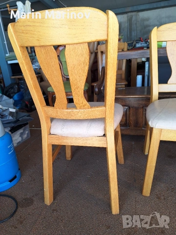 Трапезни масивни столове , снимка 3 - Столове - 53337601