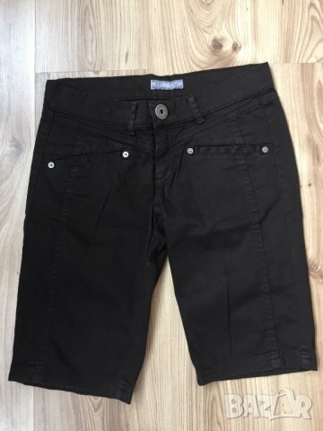 Дамски бермуди ZARA, size38, 97%памук 3% еластан, кафяви, много запазени, като нови