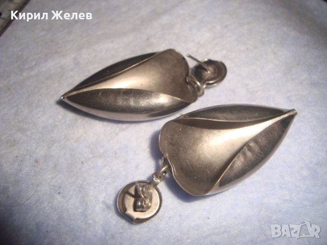 СРЕБРИСТИ ИЗИСКАНИ СТИЛНИ АРТ ОБЕЦИ 7420, снимка 2 - Обеци - 36591781