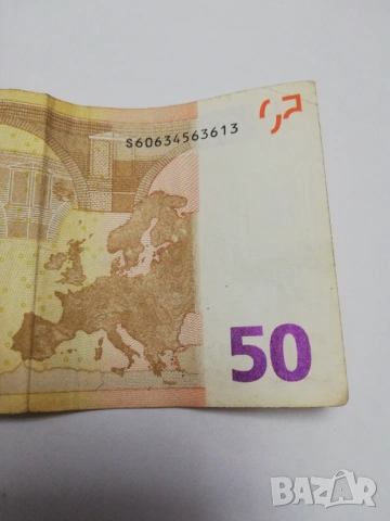 банкнота от 50 евро-2002 г., снимка 7 - Нумизматика и бонистика - 53251470
