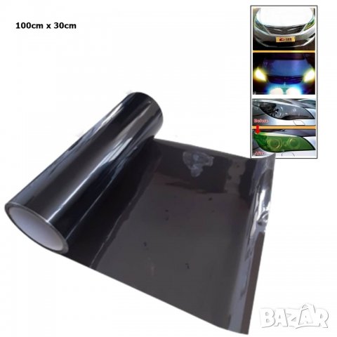 Черно фолио за фарове и стопове , снимка 1